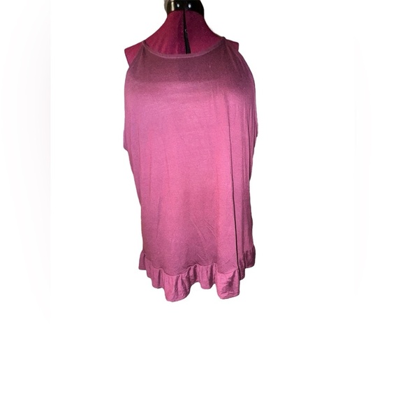 “Faded Glory” Burgundy Cami Blouse Size 2x Plus Size NWOT 🏷️ - Picture 4 of 5